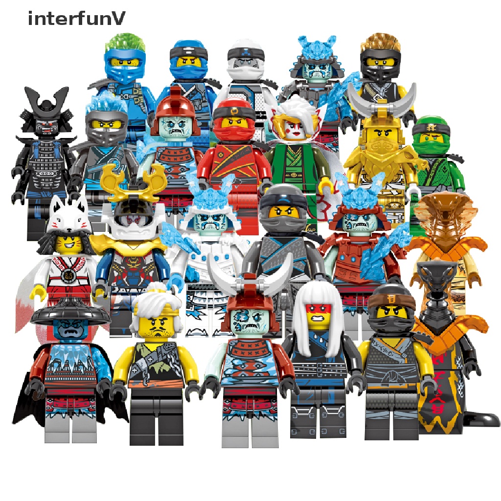 Set 24 Mô Hình Nhân Vật Ninjago Kai Jay Sensei Wu Master