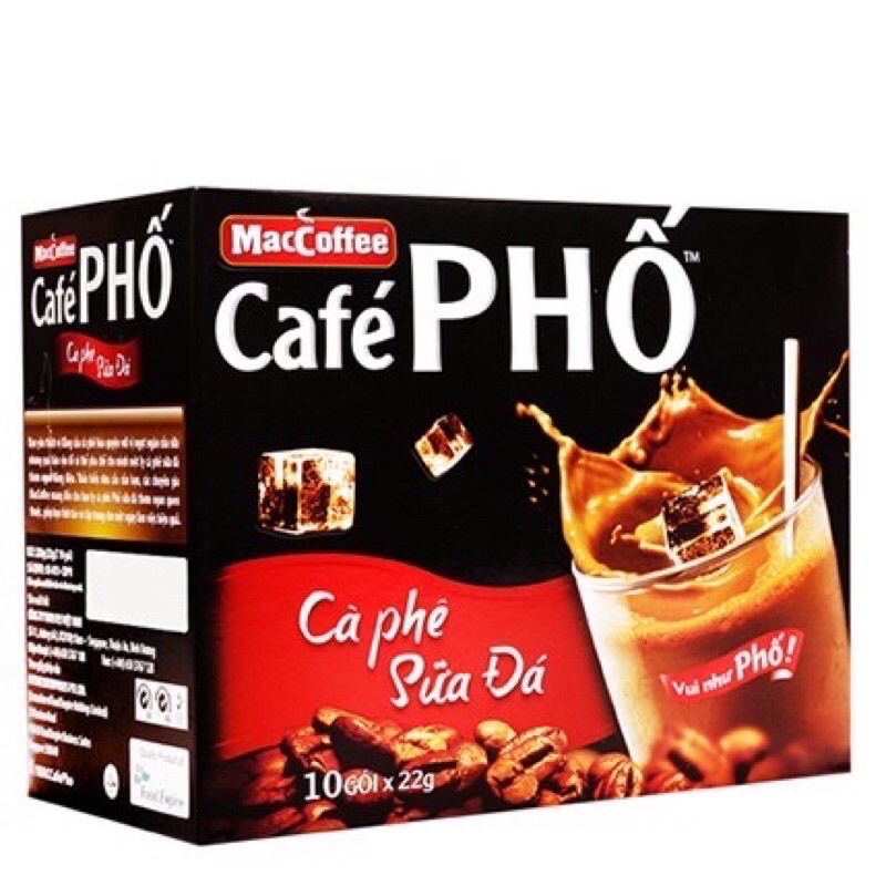 Hộp 10 Gói Cà Phê Phố Sữa Đá 24g/Gói