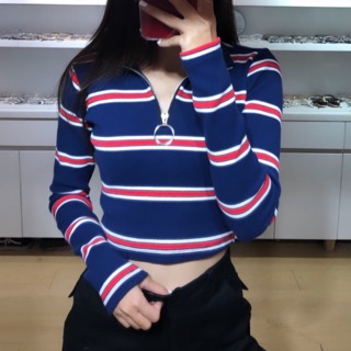O-ring Striped Top