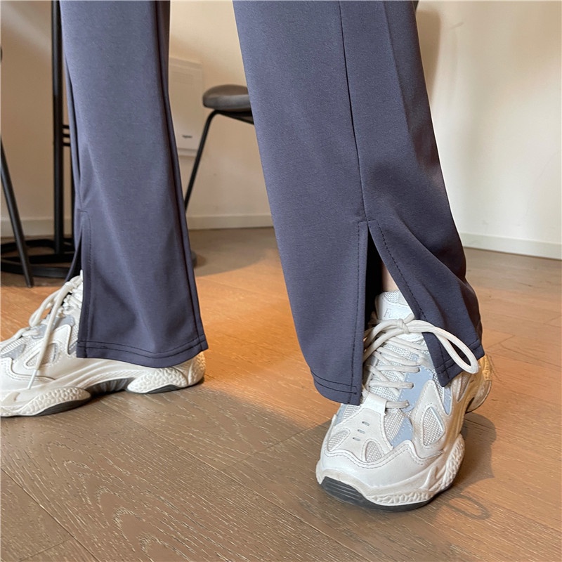 SUXI Mới Quần Dài Ống Loe Xẻ Tà Thời Trang Dành Cho Nữ