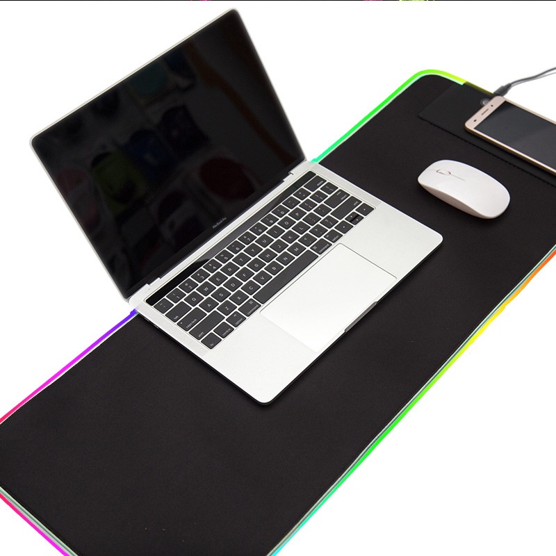 Lót chuột gaming LED RGB, Pad chuột LED RGB - Bàn di chuột LED RGB, LED LIGHT MOUSEPAD