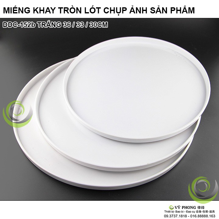 MIẾNG KHAY NHỰA SET UP CHỤP ẢNH TRÒN LÓT ĐẠO CỤ SẢN PHẨM INS DDC-152a,b