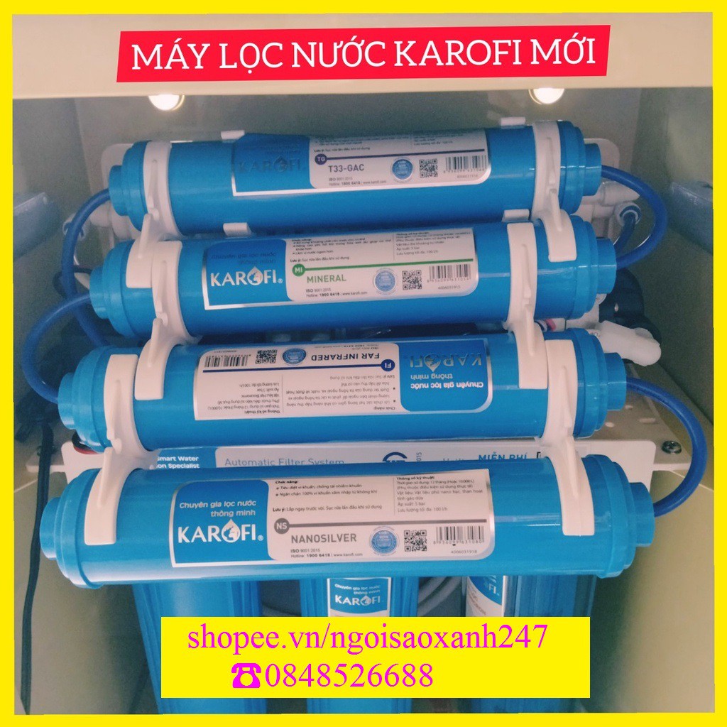 Combo 4 lõi lọc chức năng Karofi 5678- Hàng chính hãng Karofi-Dành Cho Tất Cả Các Máy Lọc Nước