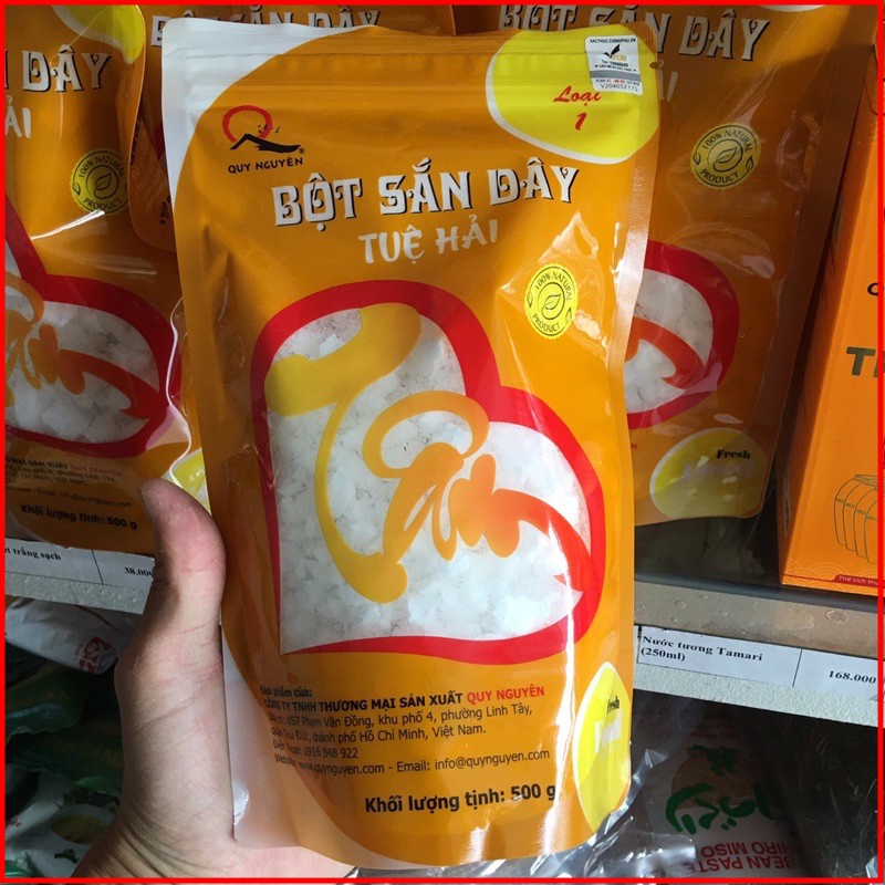 Bột sắn dây Quy Nguyên Thầy Tuệ Hải Chùa Long Hương Loại 1 Gói 500g - NMOL