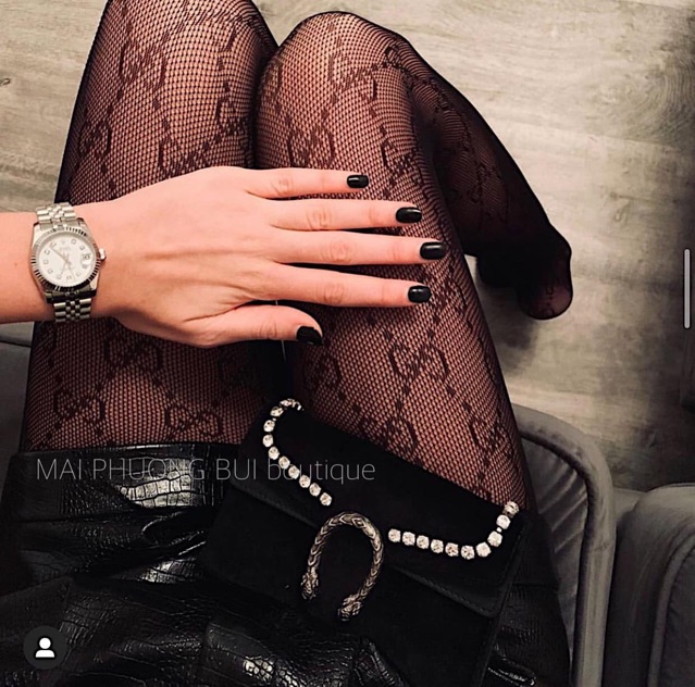 Quần tất lưới gucci mới 2023