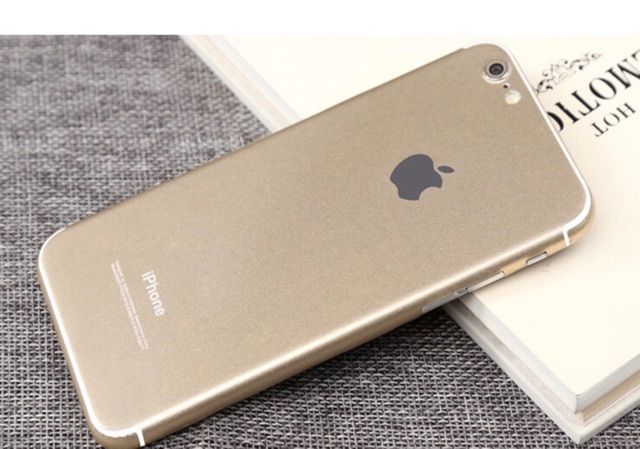 Skin màu dán mặt sau iphone giả chất liệu mạ kim loại cho IPhone 6/6s, 6/6sPLus ,7/8 ,7/8plus .đủ mẫu