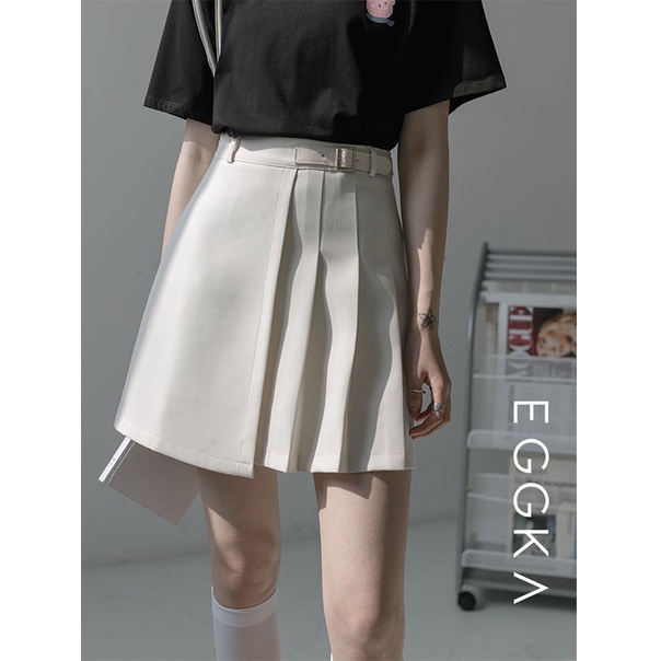 Chân Váy Ngắn Xếp Li Lưng Cao Thời Trang Mới Cho Nữ