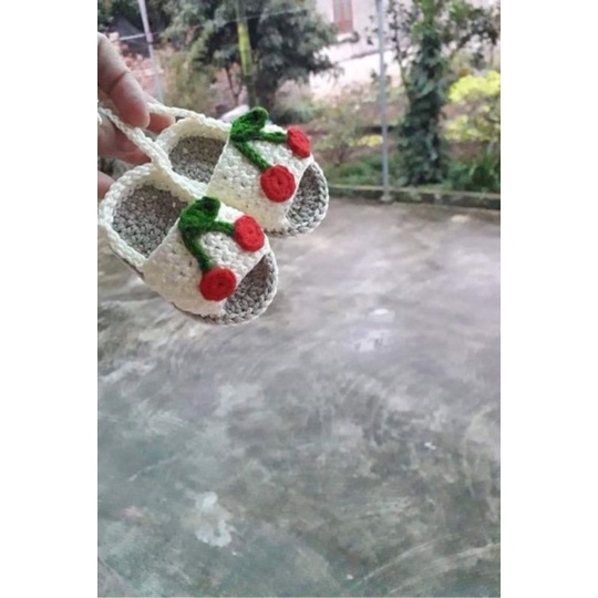 Giày len cho bé  dán đế