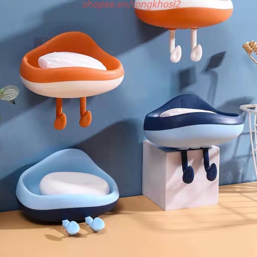 Khay Đựng Xà Phòng Xà Bông Hình Đám Mây Dễ Thương ⚡️𝗙𝗥𝗘𝗘𝗦𝗛𝗜𝗣⚡️ Loại Đẹp, Thiết Kế 2 Lớp Dễ Dàng Tháo Lắp Vệ Sinh #khay