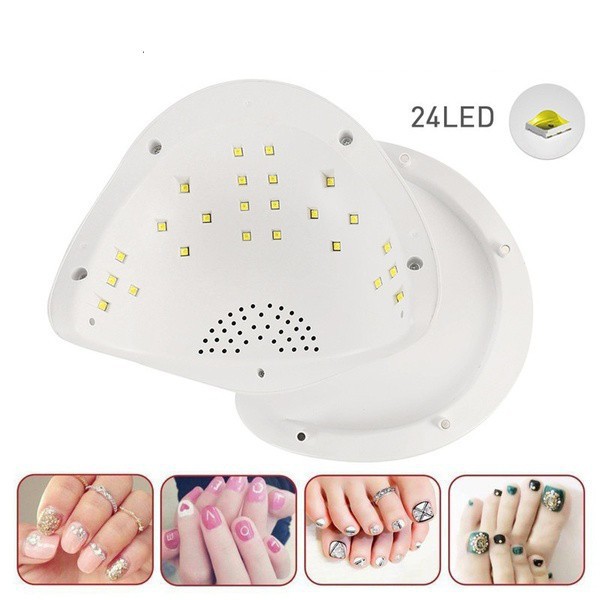 Máy hơ gel - sấy khô sơn móng tay  Sun 5 tem xanh 48w đèn led uv - có bảo hành-nail chuyên nghiệp