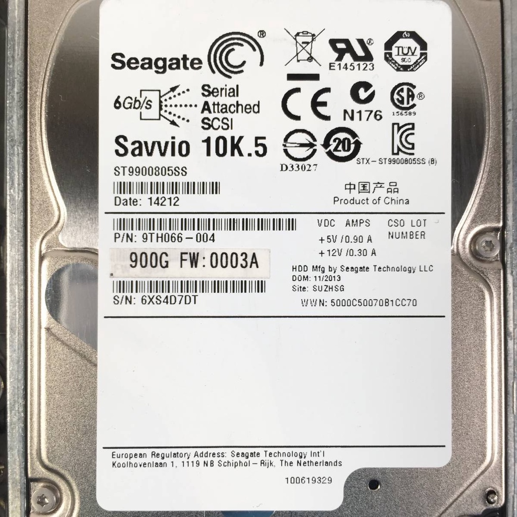 Ổ cứng máy chủ Seagate 900GB Savvio ST9900805SS SAS 10K HDD 2,5 inch