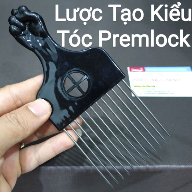 Lược Tạo Kiểu Tóc Premlock, Lược Thép Làm Tóc Châu Phi.(Ảnh thật)