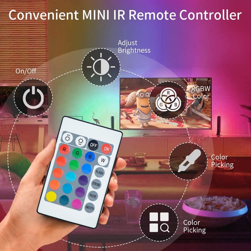 Dây Đèn LED SMD 2835 Linh Hoạt Trang Trí Nhà Ở