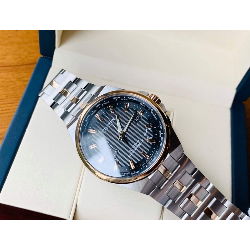 ĐỒNG HỒ NAM CHÍNH HÃNG CITIZEN CB0166-54H Eco Drive World Perpetual AT