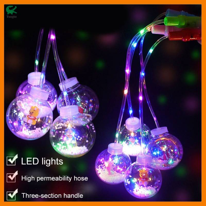 Lồng Đèn Led Trong Suốt Cầm Tay Chứa Búp Bê Hoạt Hình Cho Bé