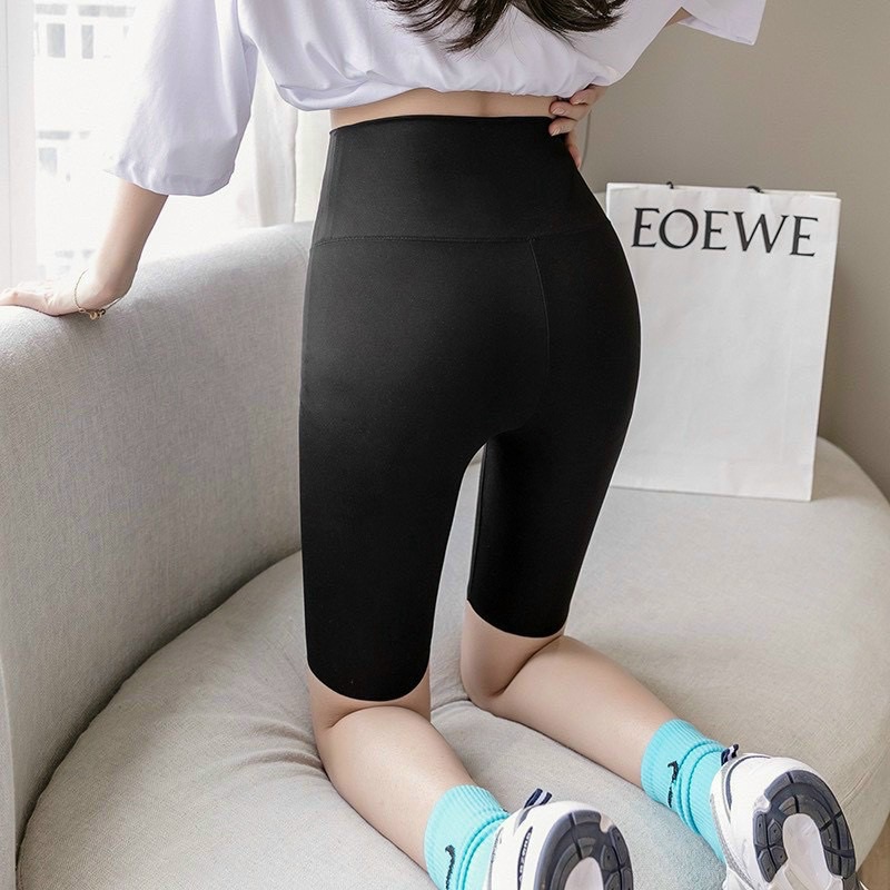 Quần Legging Đùi Nữ Kèm Hộp Cạp Bản To mặc lên siêu tôn dáng
