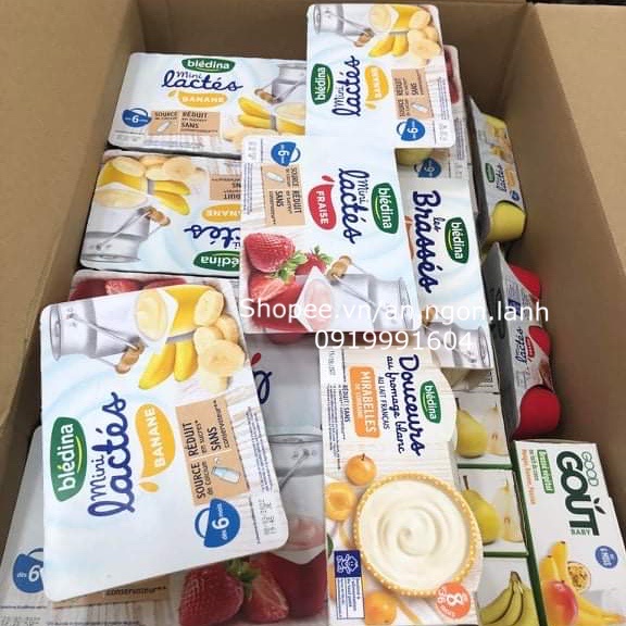 EXP 09/2023| Hàng AIR - Sữa chua Bledina ít đường cho bé từ 6 tháng