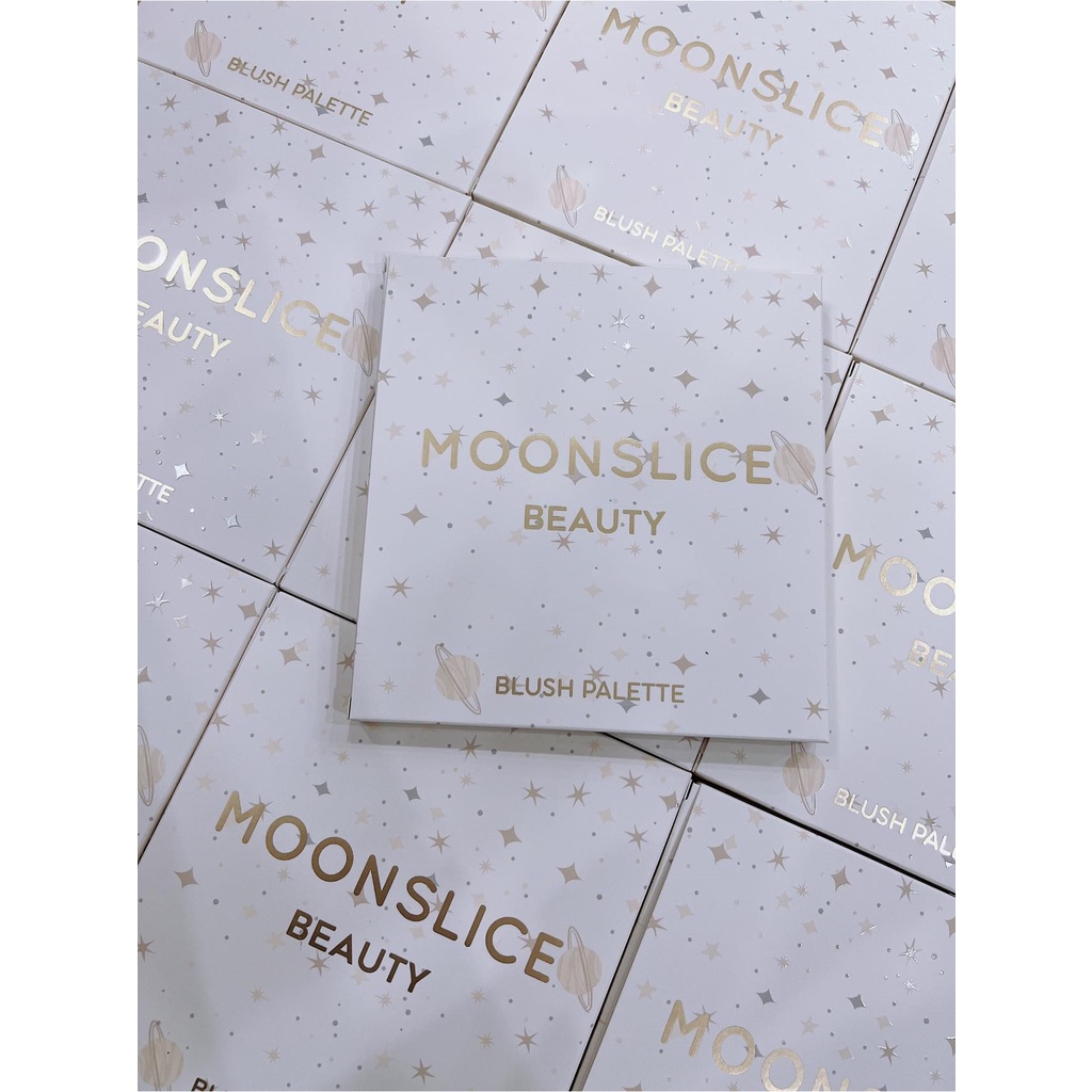 Bảng phấn má hồng 9 ô Moon Slice Beauty Brush Palette tạo khối và bắt sáng tự nhiên bám màu lâu trôi
