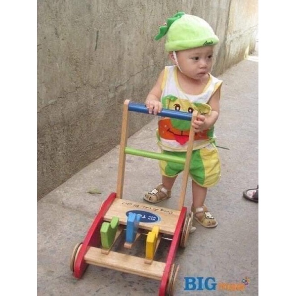 [FREE SHIP] Xe gà tập đi bằng gỗ cho bé