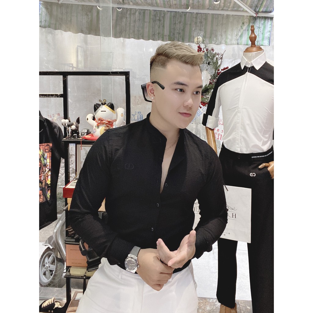 Áo Sơ Mi Dài Tay Cổ Tàu Hot Trend 2020 | BigBuy360 - bigbuy360.vn