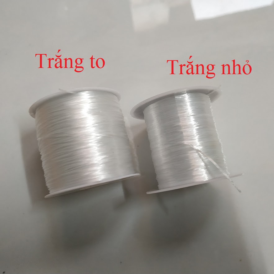 Cước giãn - (Cuộn to) Dây chỉ thun, chỉ tơ co giãn nhiều màu - Nguyên liệu để làm vòng tay, handmade