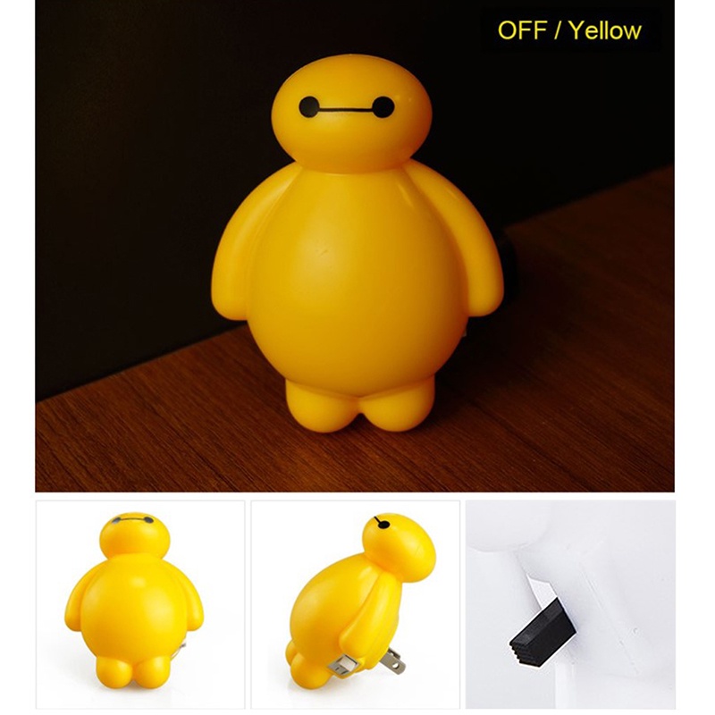 Bóng Đèn LED BayMax Big Hero 6 Tiết Kiệm Năng Lượng Thiết Kế Dễ Thương Tiện Dụng