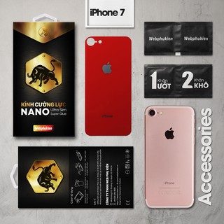 Cường lực iPhone 7 hiệu Webphukien mặt sau