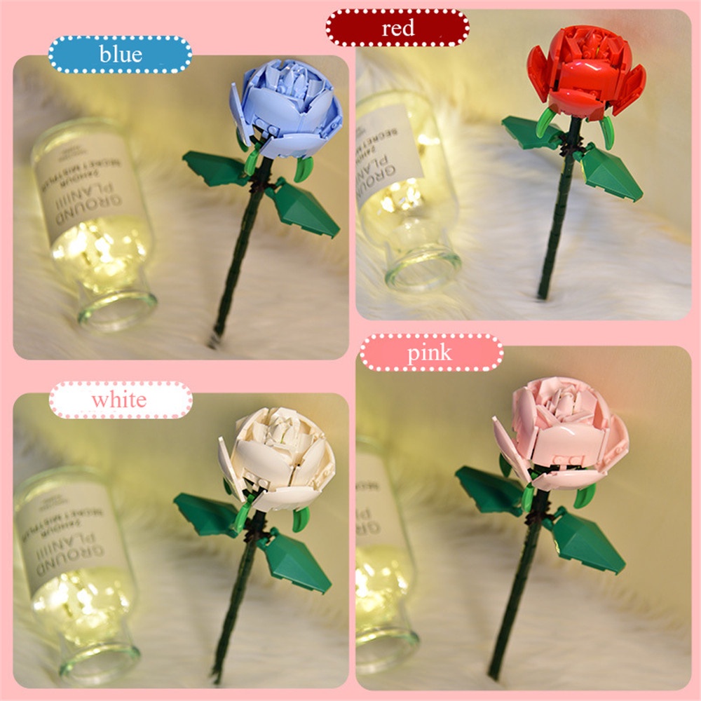 1 Bó Hoa Hồng Nhỏ Tự Trang Trí Kèm Hộp Đựng