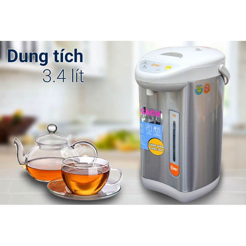 Bình Thủy Điện Comet CM3217 3.4 Lít Hàng Chính Hãng (Bảo Hành 12 Tháng)