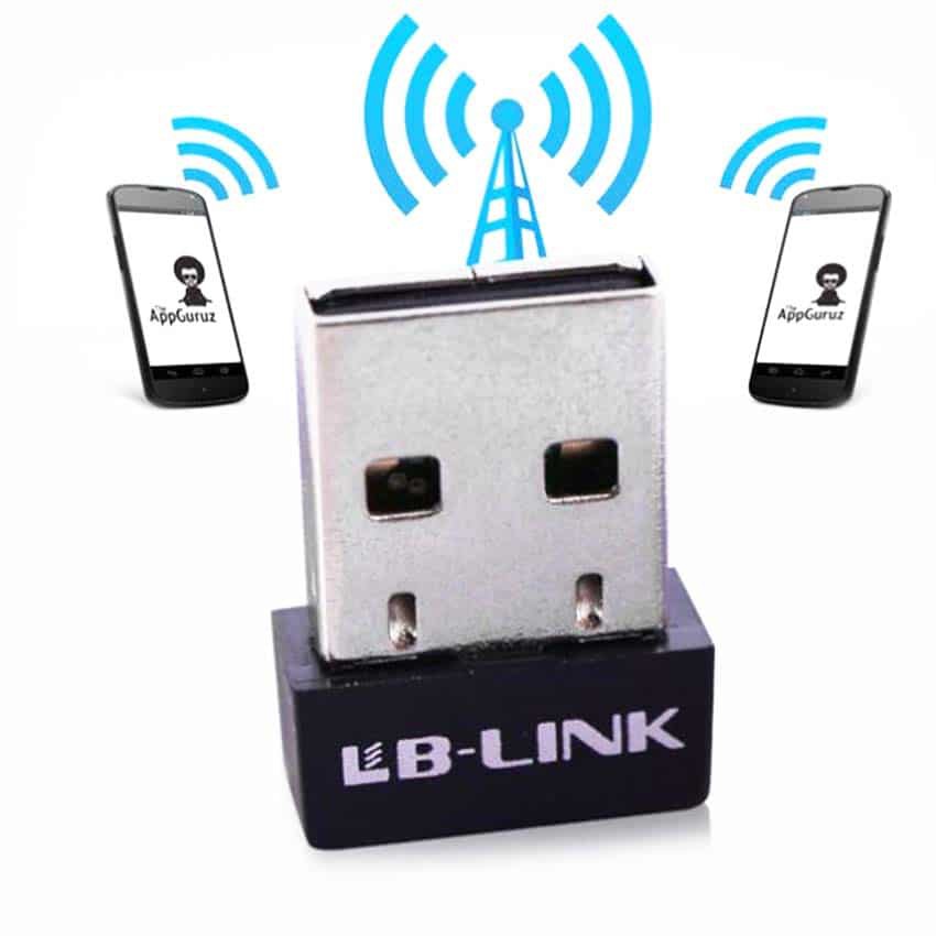 Bộ thu sóng wifi kết nối cổng usb Nano - Đầu thu wifi usb nhỏ gọn - Hàng chính hãng