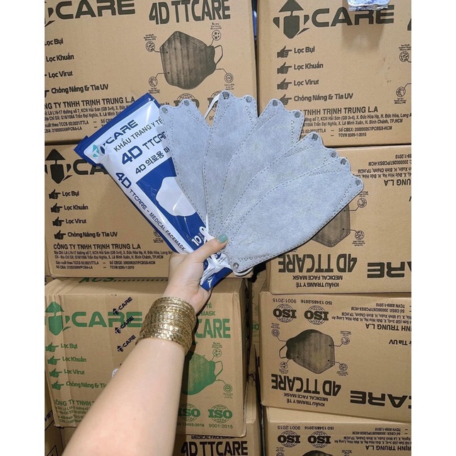 10 cái KHẨU TRANG 4D TT CARE