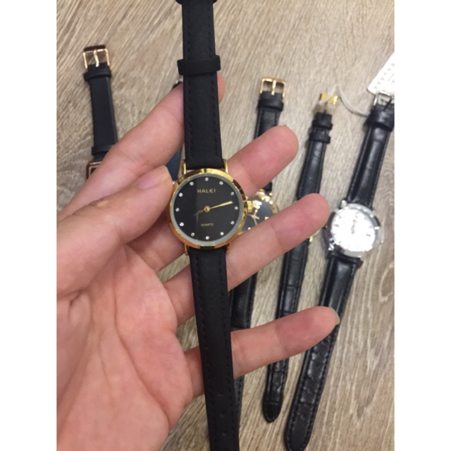 Đồng hồ halei nữ dây da