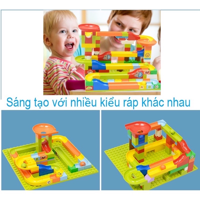 ĐỒ CHƠI LEGO LẮP GHÉP THẢ BÓNG THÔNG MINH CHO BÉ