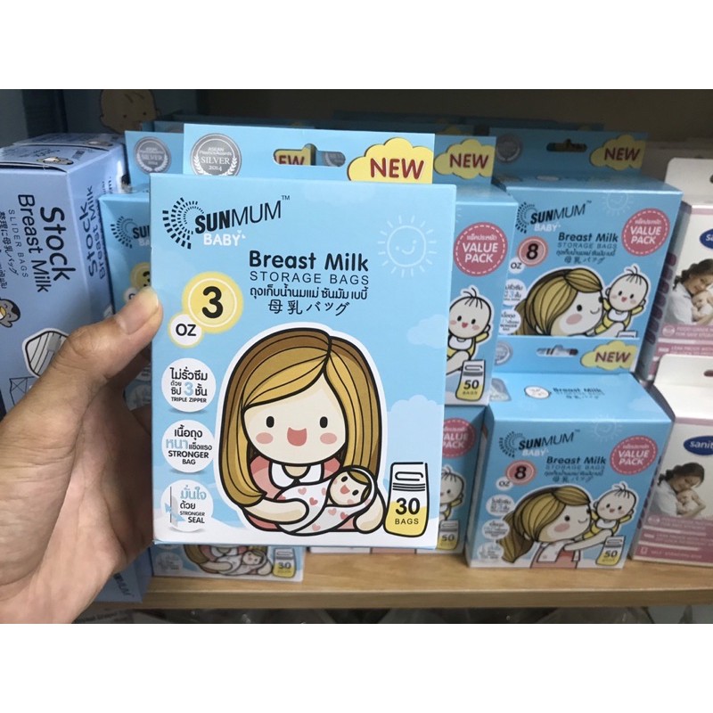 [Chính hãng] [Nguyên tem] Túi Trữ sữa Sunmum Thailand