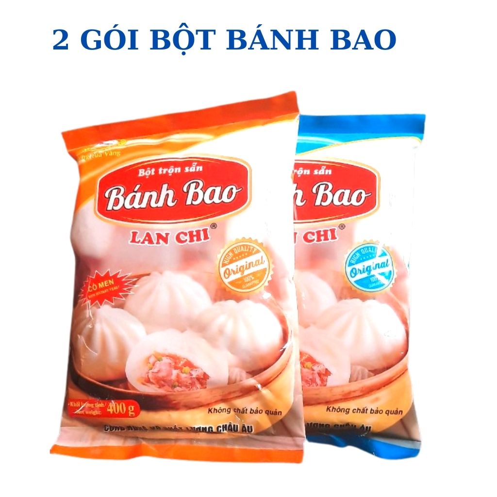 Bột bánh bao trộn sẵn với đầy đủ nguyên liệu làm bánh bao, set bột bánh bao tặng miến.