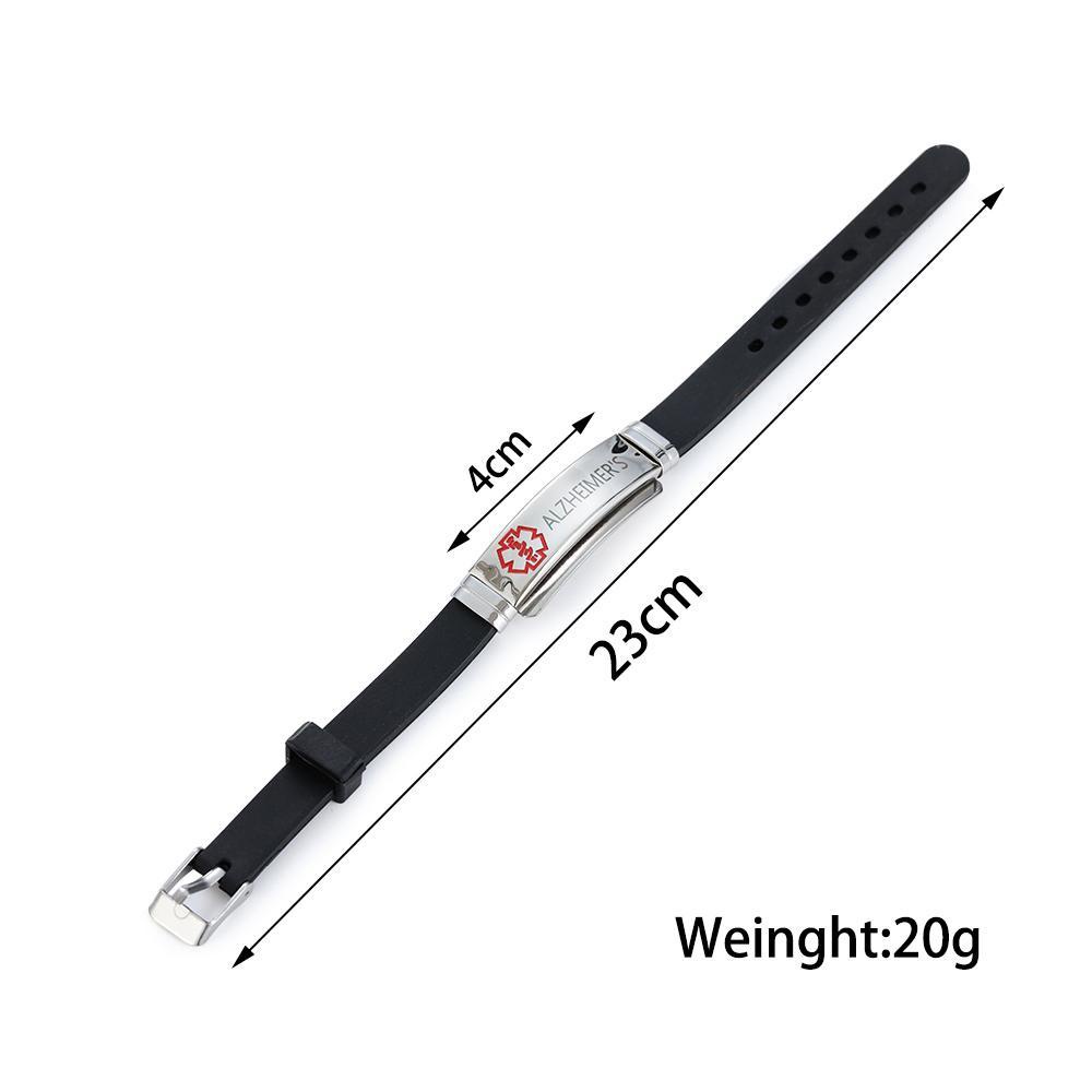 Vòng Đeo Tay Cảnh Báo Khẩn Cấp Bằng Silicone 17 Kiểu