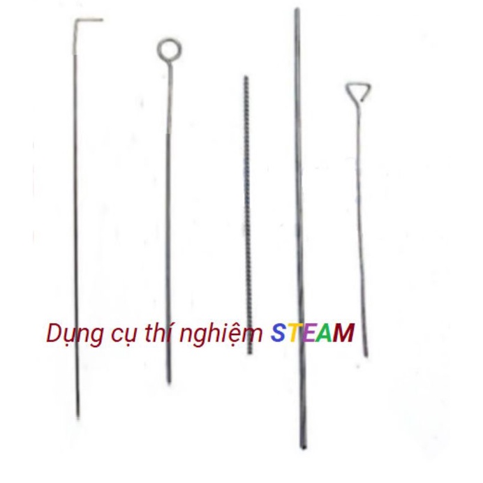 Đầu que cấy vi sinh tròn, móc, thẳng, tam giác inox chịu nhiệt, khuyên cấy vi sinh