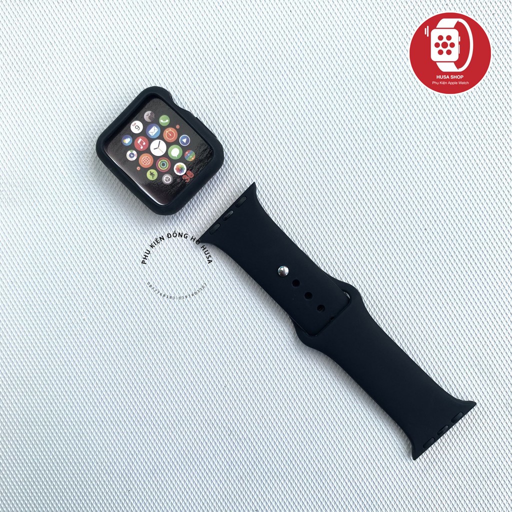 Combo Dây Và Ốp Silicon Dẻo Cho Apple Watch 1/2/3/4/5/6/se