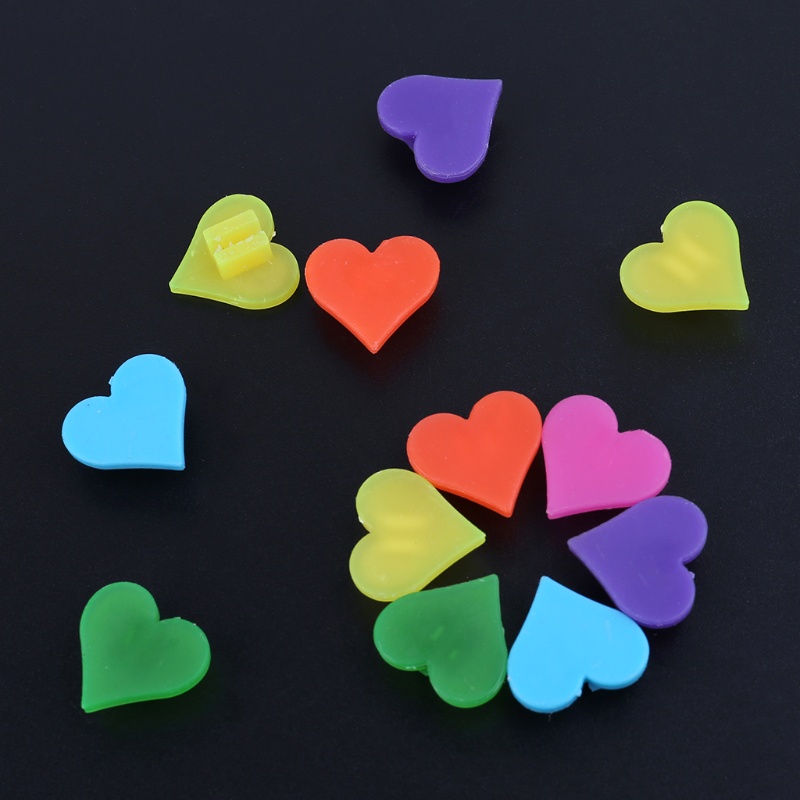 1 Túi Phụ Kiện Trang Trí Bánh Xe Đạp Cho Bé Hình Trái Tim Nhiều Màu Sắc Dễ Thương