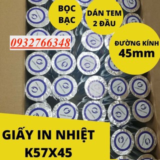 Giấy in hoá đơn K57 phi 45 Oji Nhật cho máy bán hàng KiotViet, Sapo, Pos, grab, máy di động,..