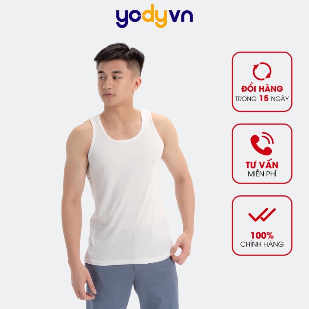 Áo ba lỗ nam Yody chất cotton mềm mịn BLM3001 New
