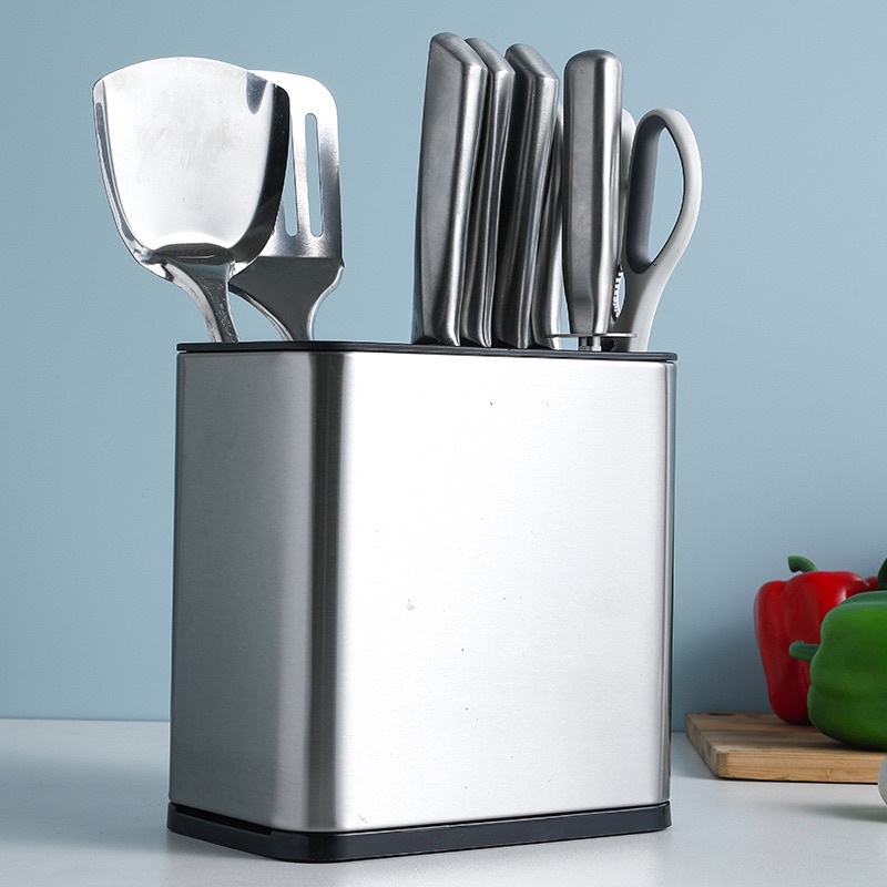 Cắm Dao Đũa Thìa Inox Cao Cấp Có Đáy Thoát Nước 2750