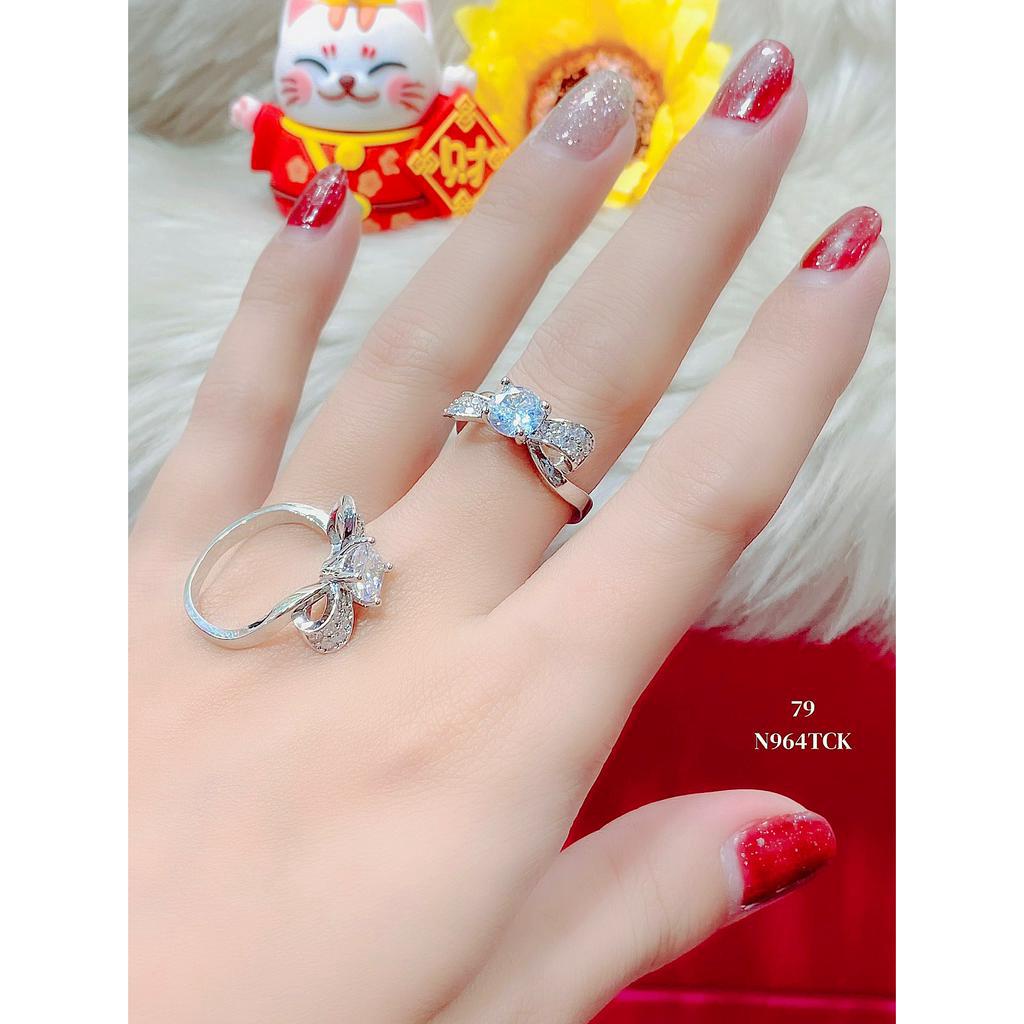 N964 Nhẫn nữ UHA mạ vàng 18k đính đá CZ - Trang Sức UHA