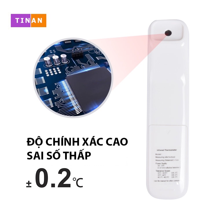 Máy Đo Thân Nhiệt Cầm Tay CK-T1502, Nhiệt Kế Hồng Ngoại Đa Năng Không Tiếp Xúc, Dùng Bằng Pin