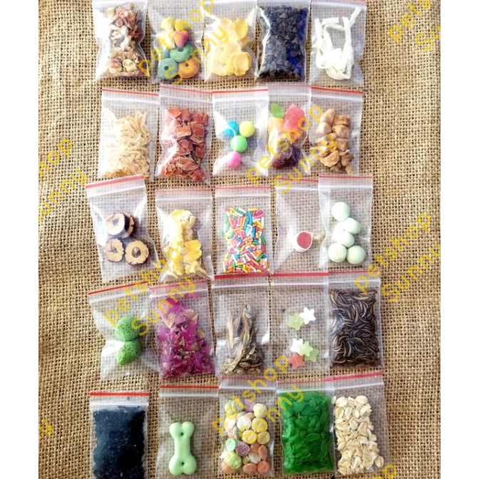 COMBO 25 món ăn dặm test cho hamster