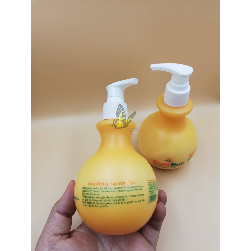 Kem dưỡng tạo kiểu tóc wax tóc everflor 330ml