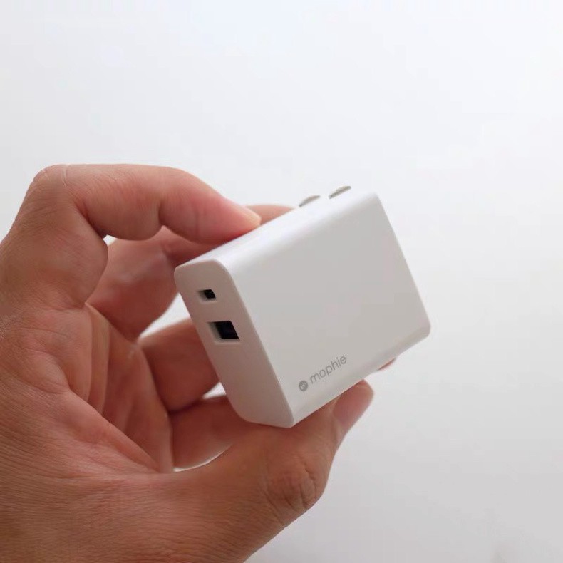 Sạc nhanh Mophie 2 Cổng USB-C PD 20W & USB-A QC 18W cho Iphone Ipad Samsung Androi