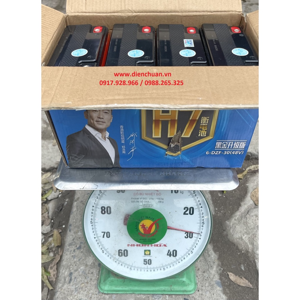Bộ 4 bình ắc quy xe đạp điện 48V 30Ah YAMATO H7 (6-DZF-30 )