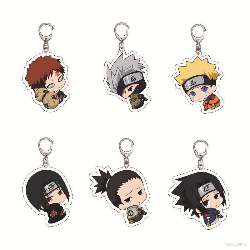 Móc Chìa Khóa Hình Nhân Vật Uzumaki Sasuke Naruto Bằng Acrylic