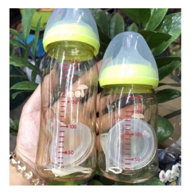 Combo 2 bình Toom 160ml và 240ml  tặng kèm núm ti thay thế)